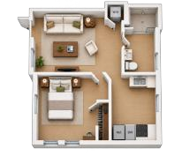 120 Westbourne Lane · 1 bedroom original brochure floor plan