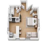120 Westbourne Lane · Studio original brochure floor plan